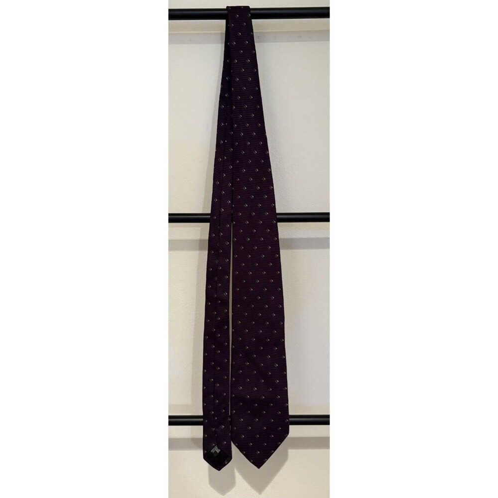 Vintage Giorgio Armani Luxury Silk Tie in Purple